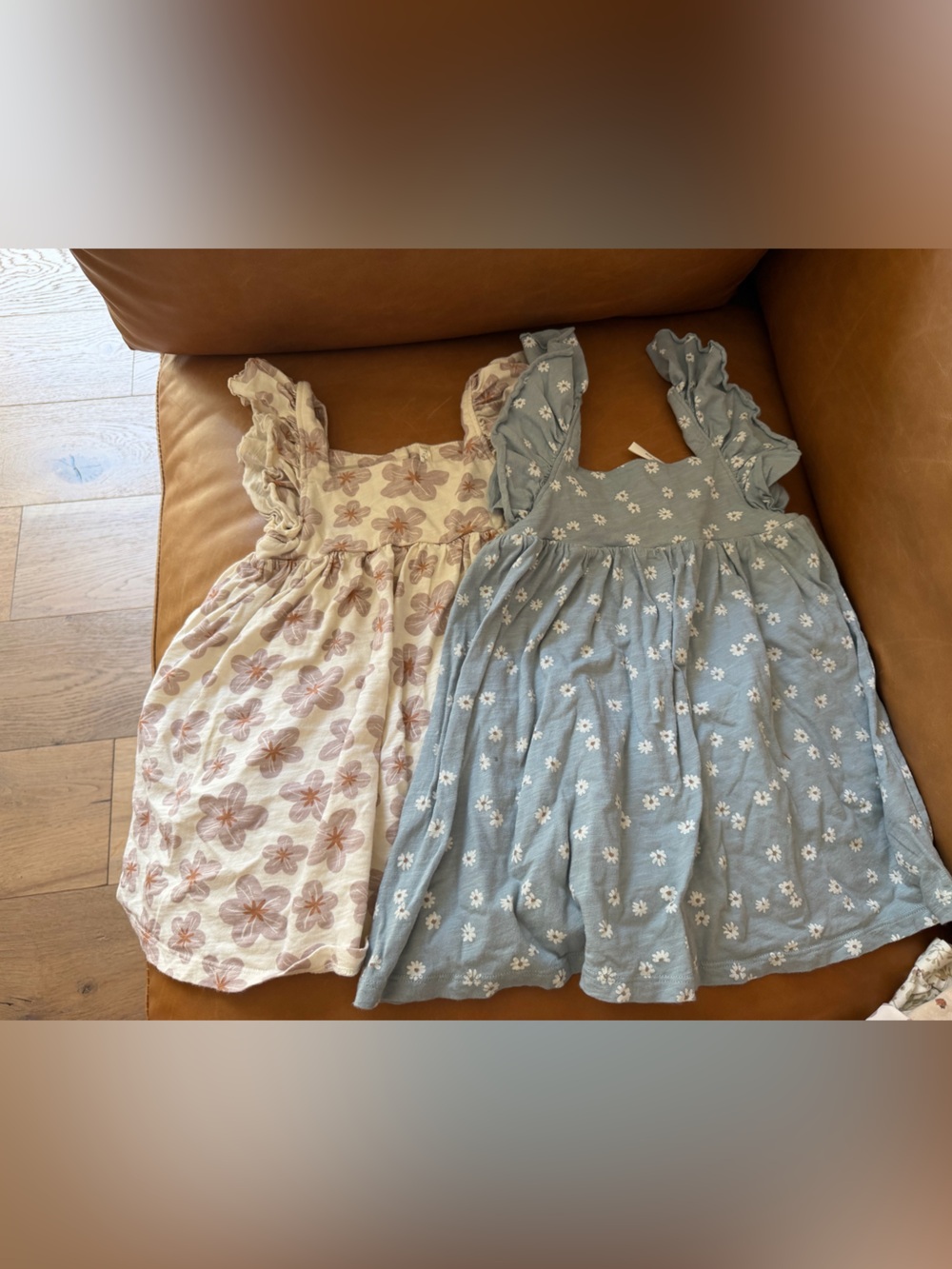 Rylee and Cru Floral Ruffle Strap Dresses, size 2-3T